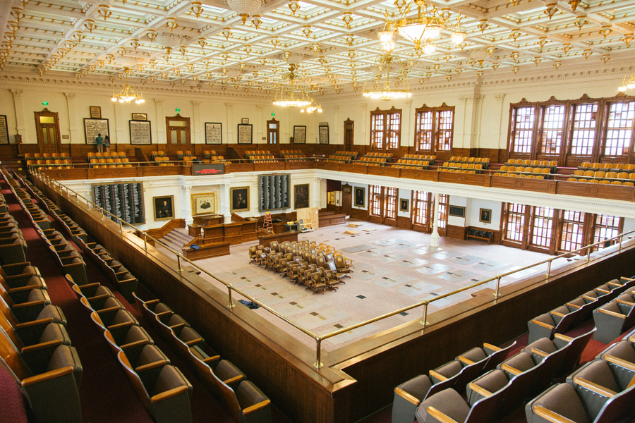 The inside view of a large city government office