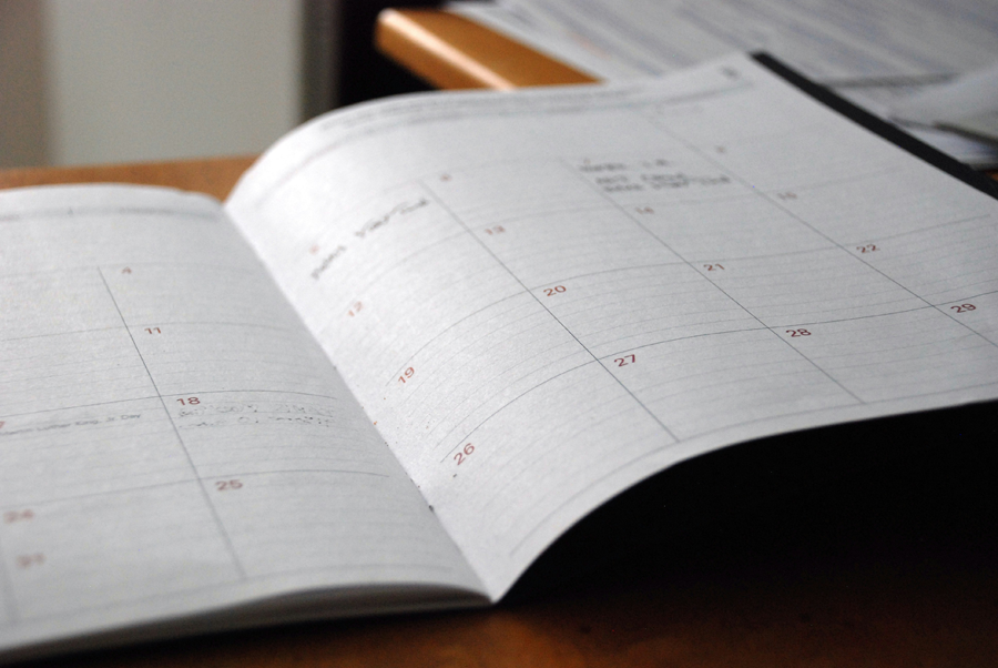 A calendar-based customized cleaning plan
