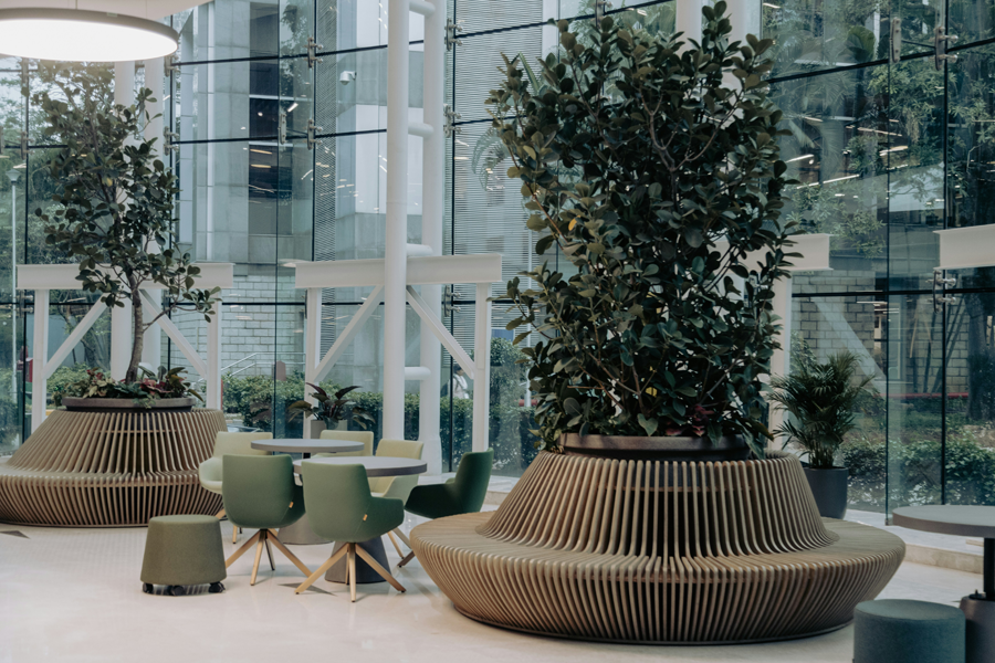 A clean Hartford office lobby